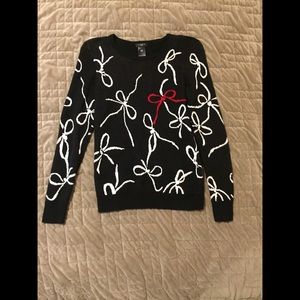 Ann Taylor XSP Bow Print Sweater